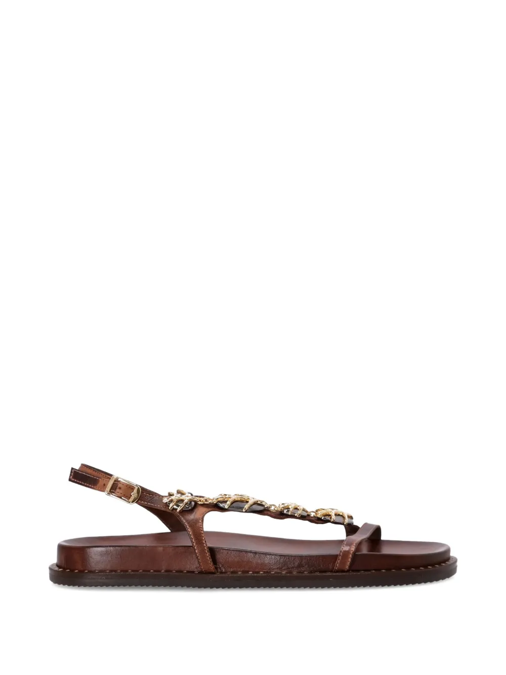 Kotris Sandals chain fussbett sandal - Marrone