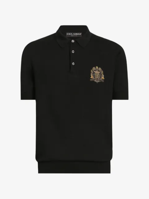 Dolce & Gabbana virgin wool polo shirt