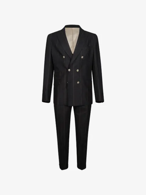 Eleventy pinstripe double-breasted suit