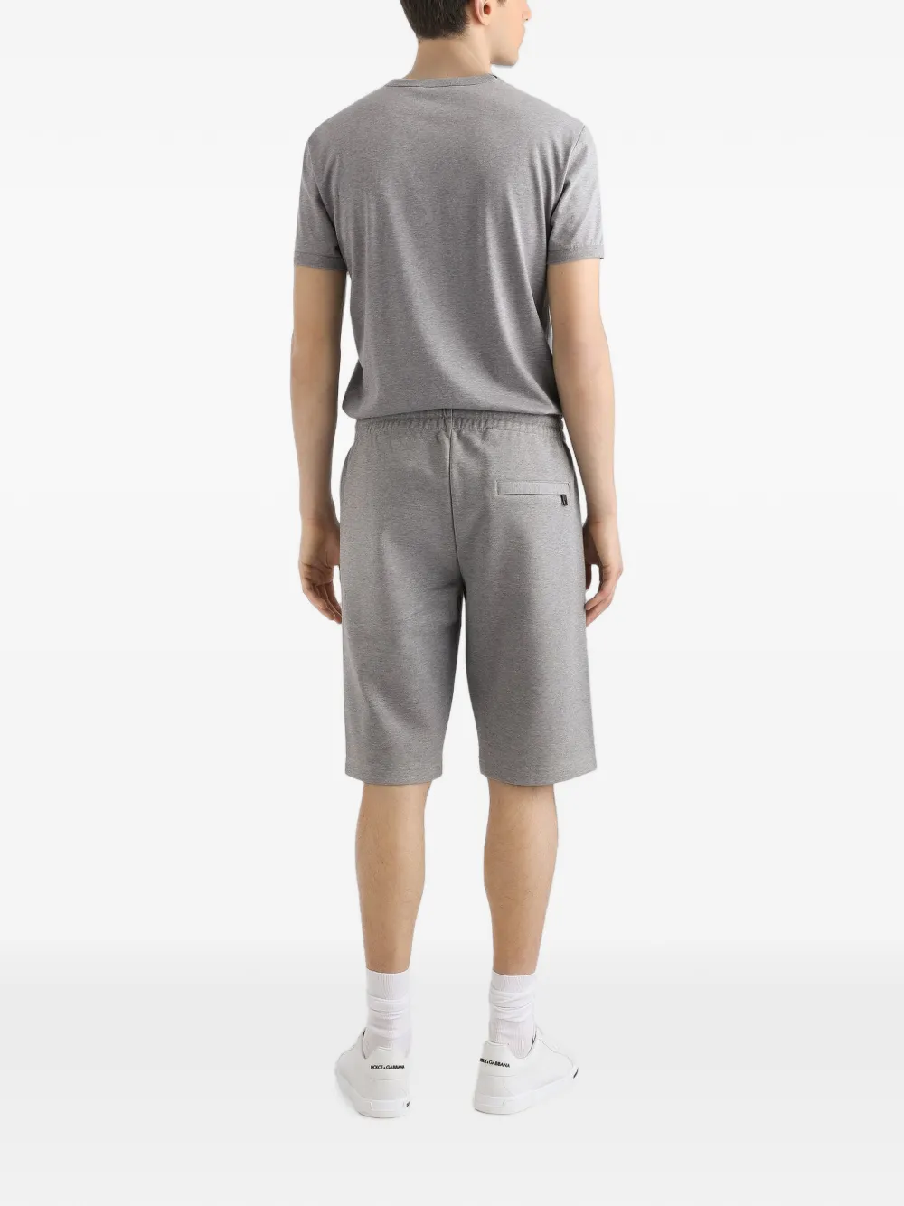 Dolce & Gabbana T-shirt met mélange-effect Grijs