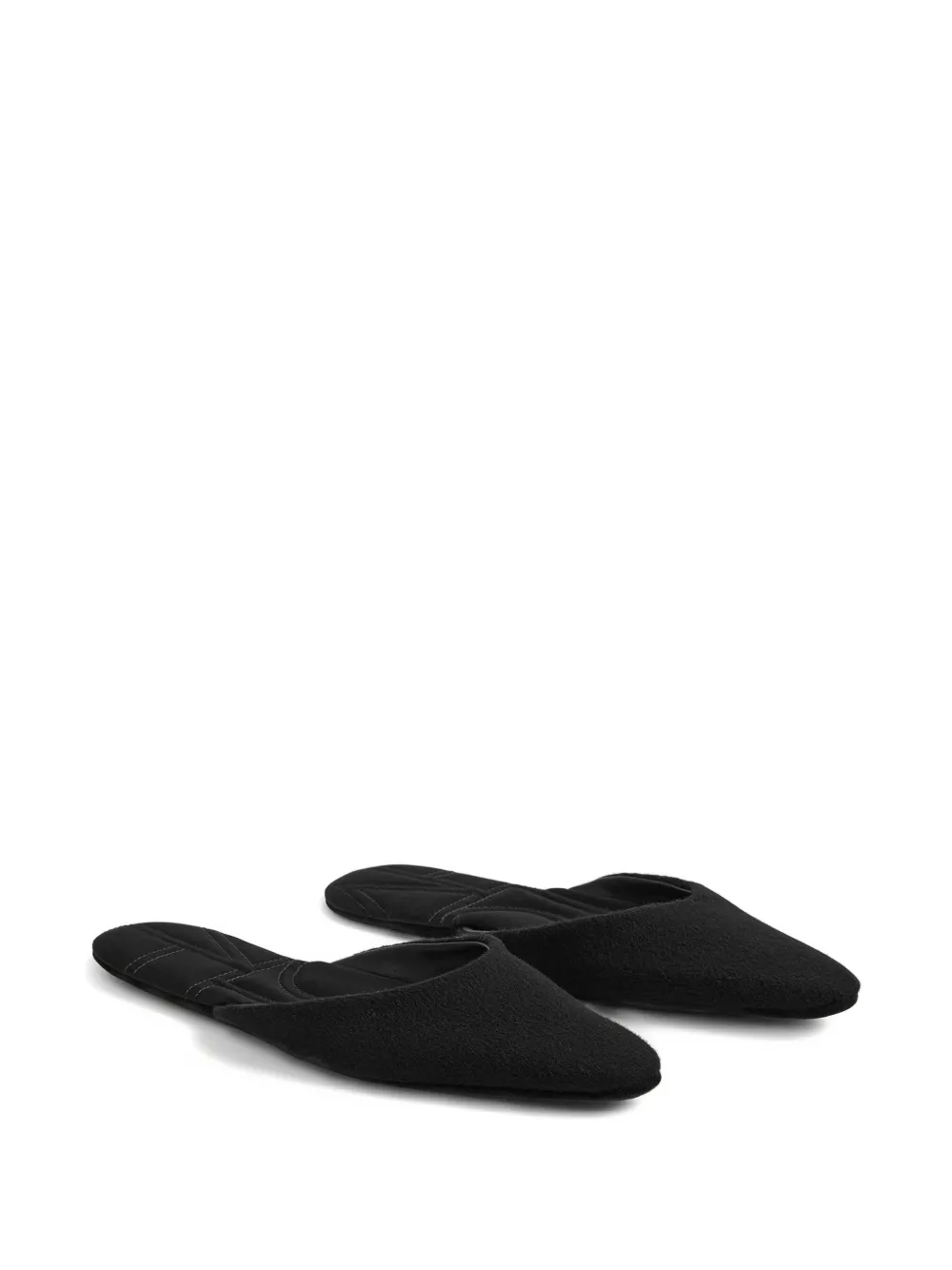 TOTEME Wollen slippers Zwart