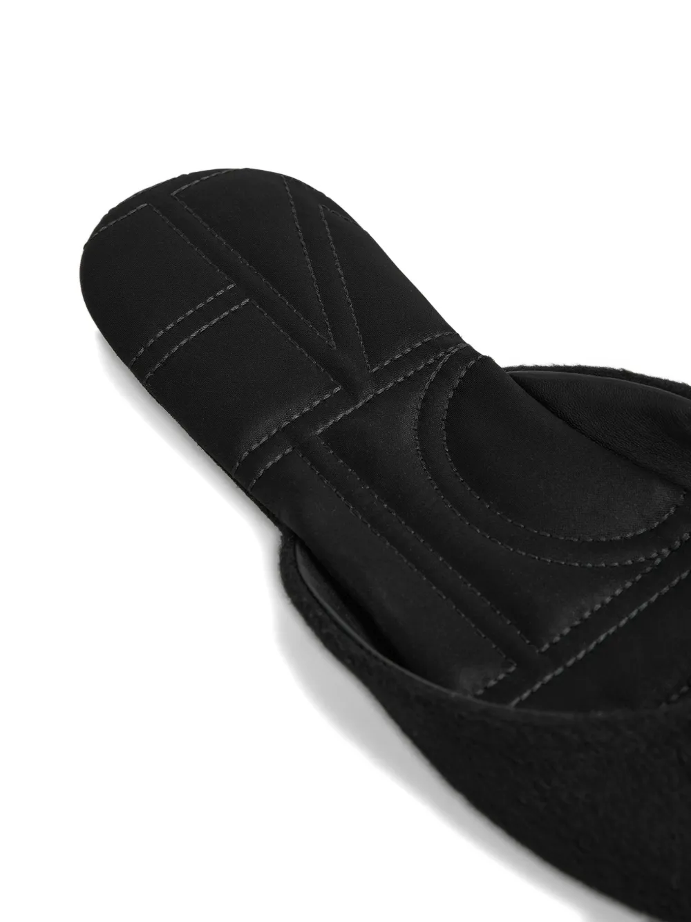 TOTEME Wollen slippers Zwart