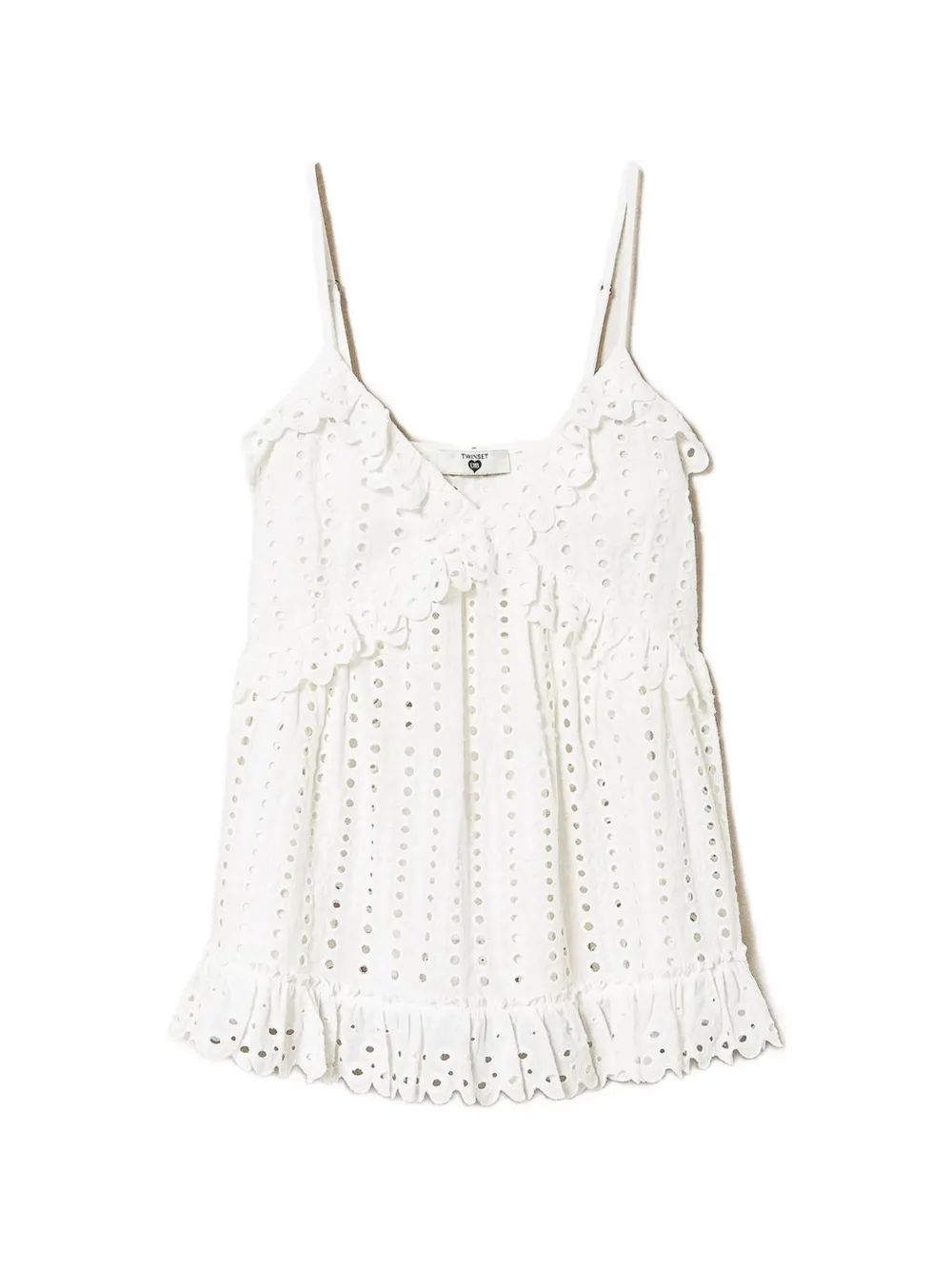 TWINSET broderie anglaise top - Bianco