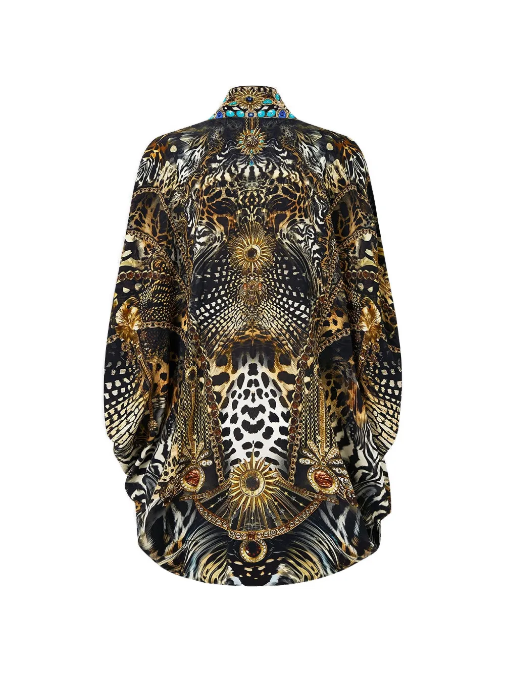 Crystal-Embellished Cape