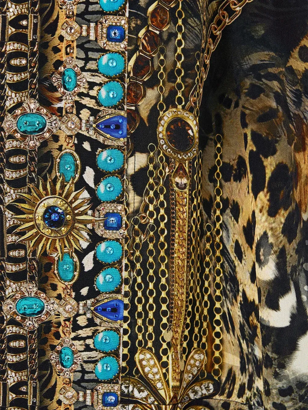 Crystal-Embellished Cape