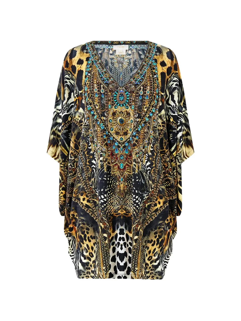 Camilla embellished mini dress - Nero