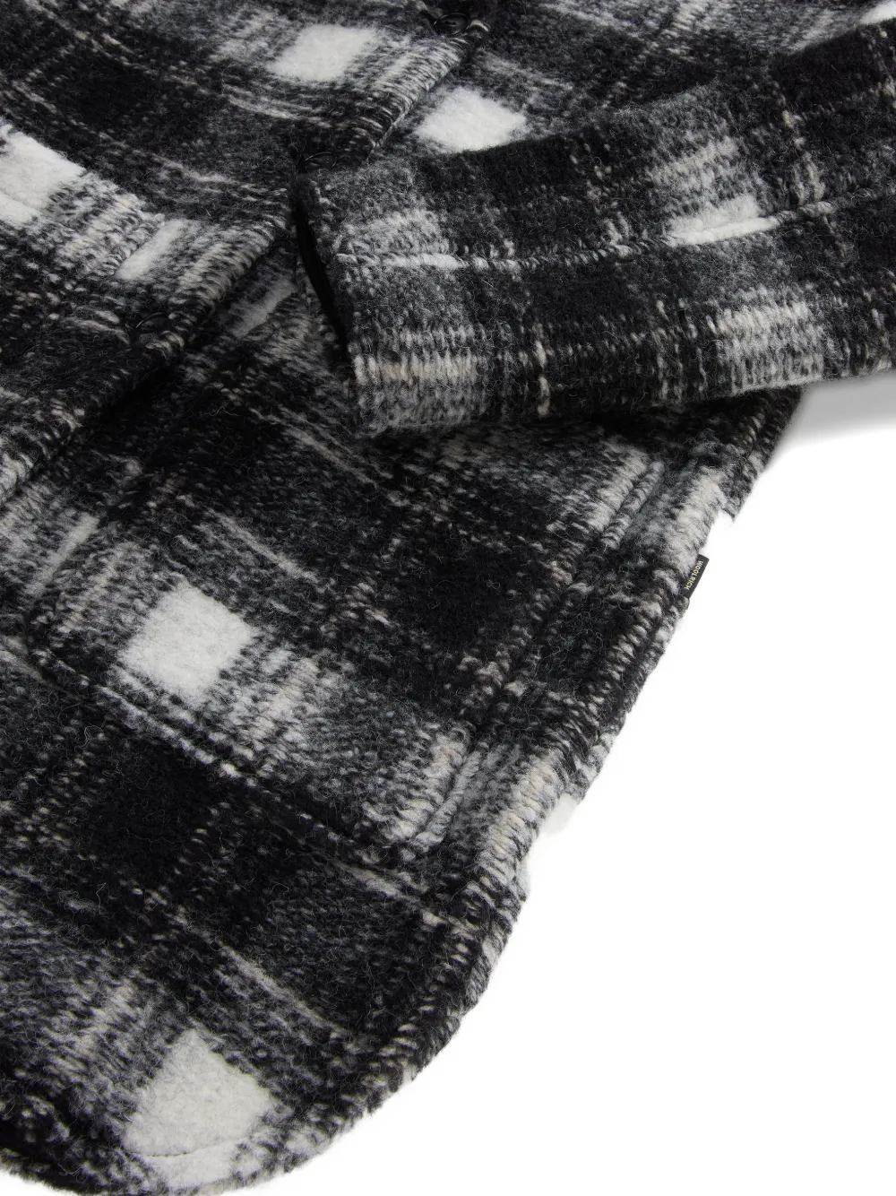  Woolrich Gentry Checked Overshirt - Black 