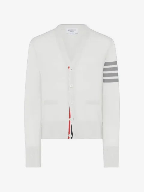 Thom Browne cárdigan de lana merino con motivo 4-Bar