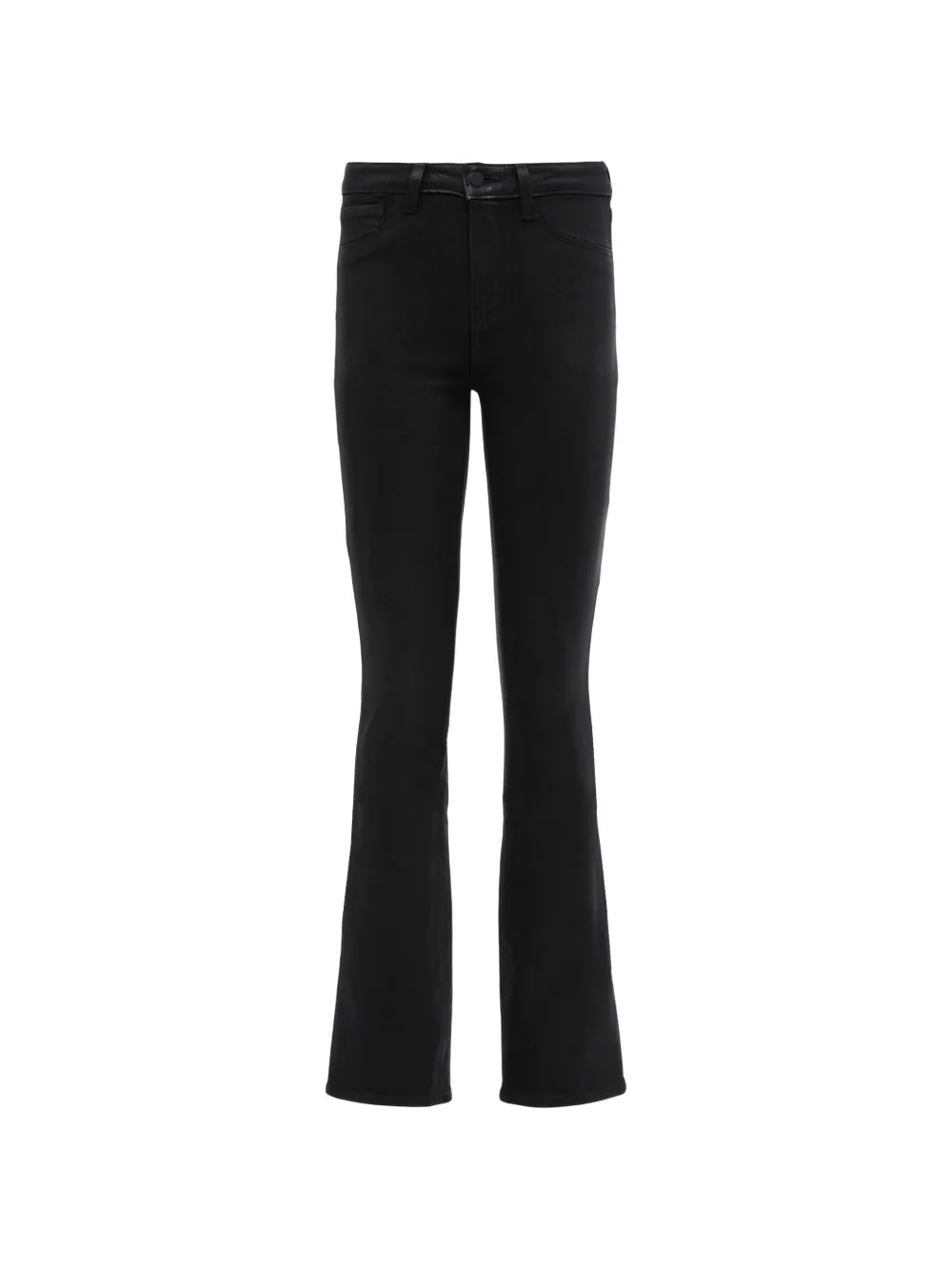 L'Agence Selma coated bootcut jeans - Nero