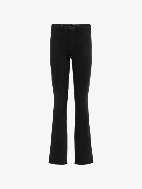 L'Agence Selma coated bootcut jeans