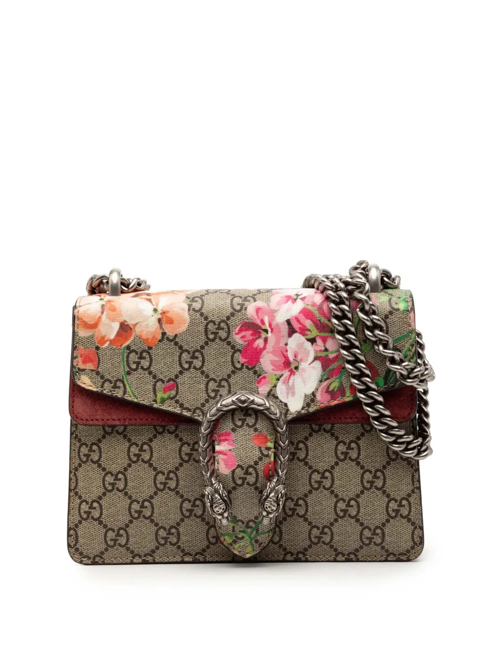 Gucci Pre-Owned 2016-2025 Small GG Supreme Blooms Dionysus crossbody bag - Marrone