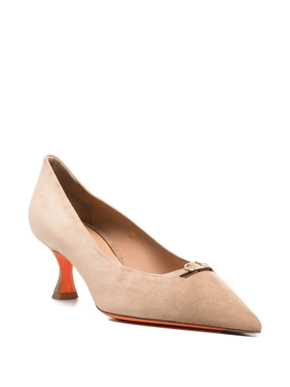 Santoni Pumps met gesp Beige