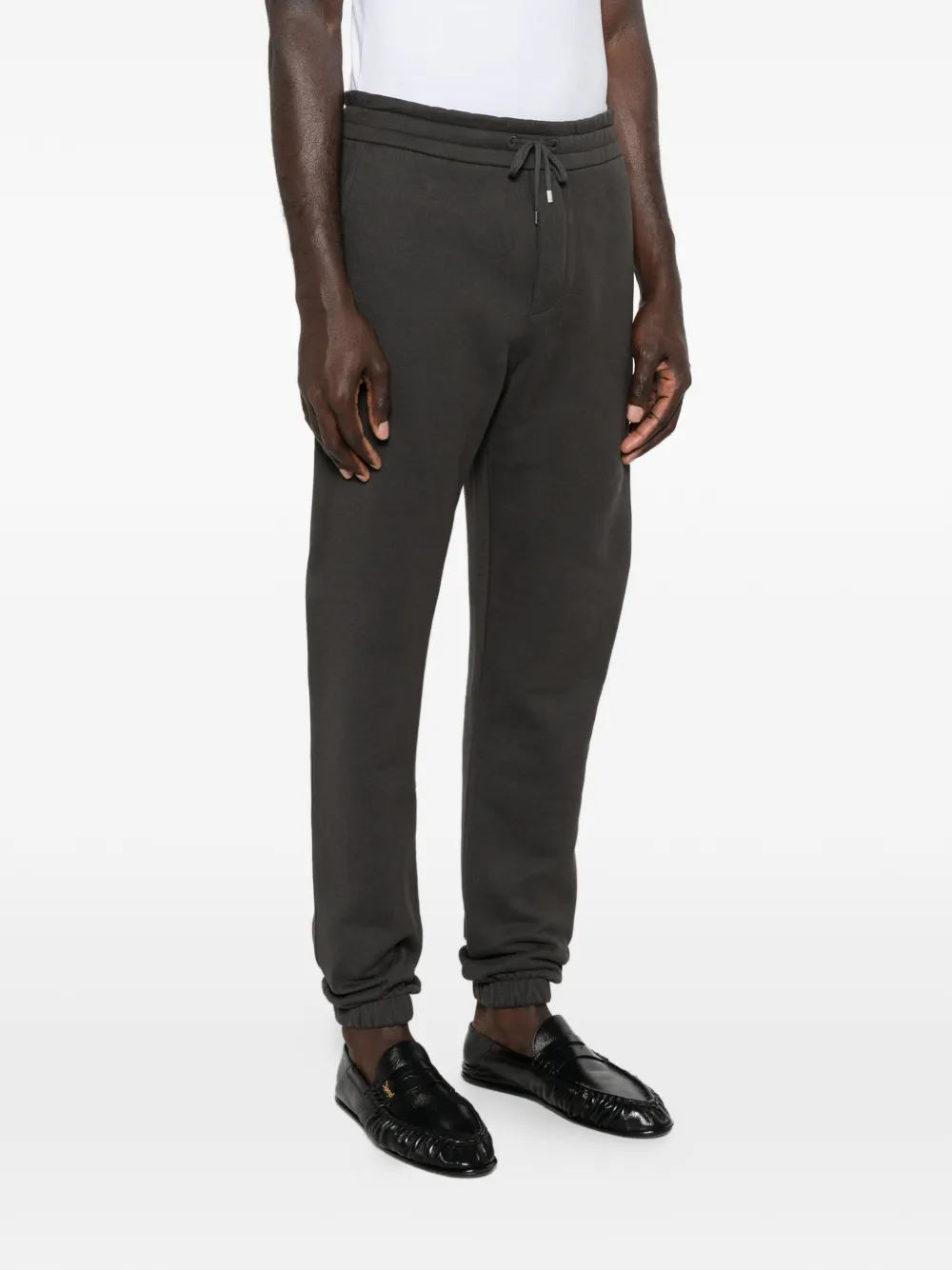  Saint Laurent Logo-patch Drawstring Track Pants - Brown 