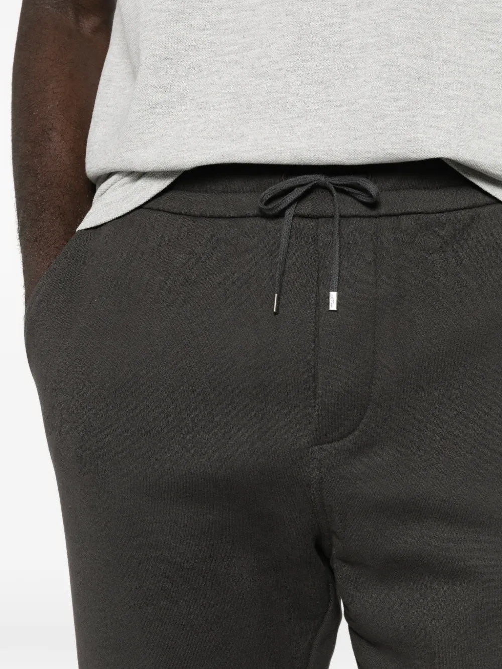 Saint Laurent Trainingsbroek met logopatch Bruin