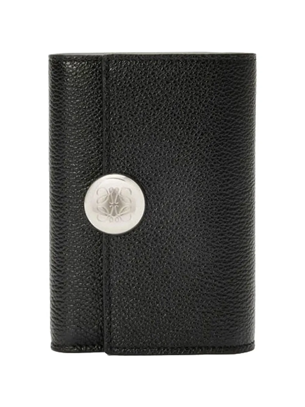 LOEWE small tri-fold Anagram leather wallet - Nero