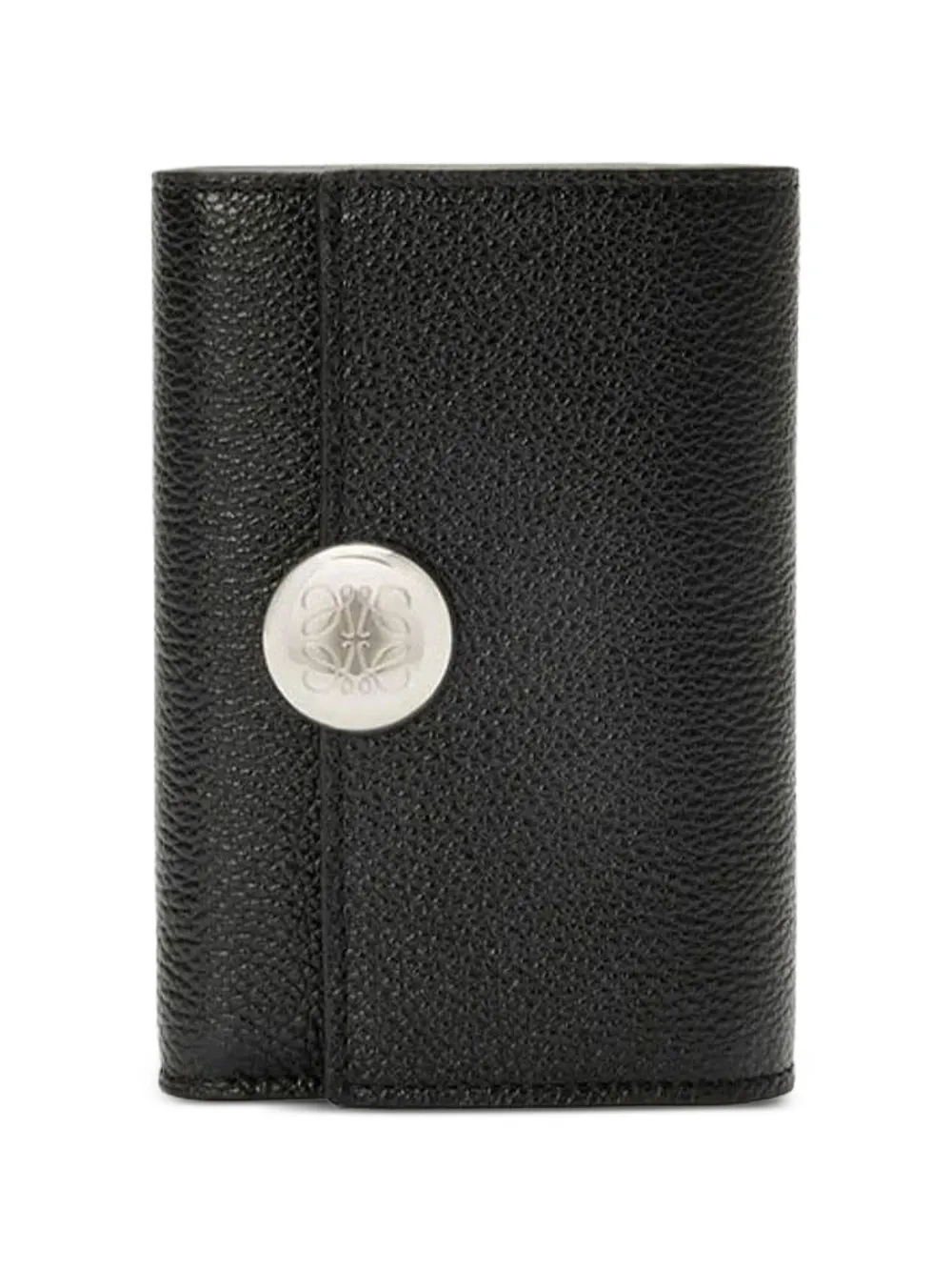 LOEWE small tri-fold Anagram leather wallet - Nero