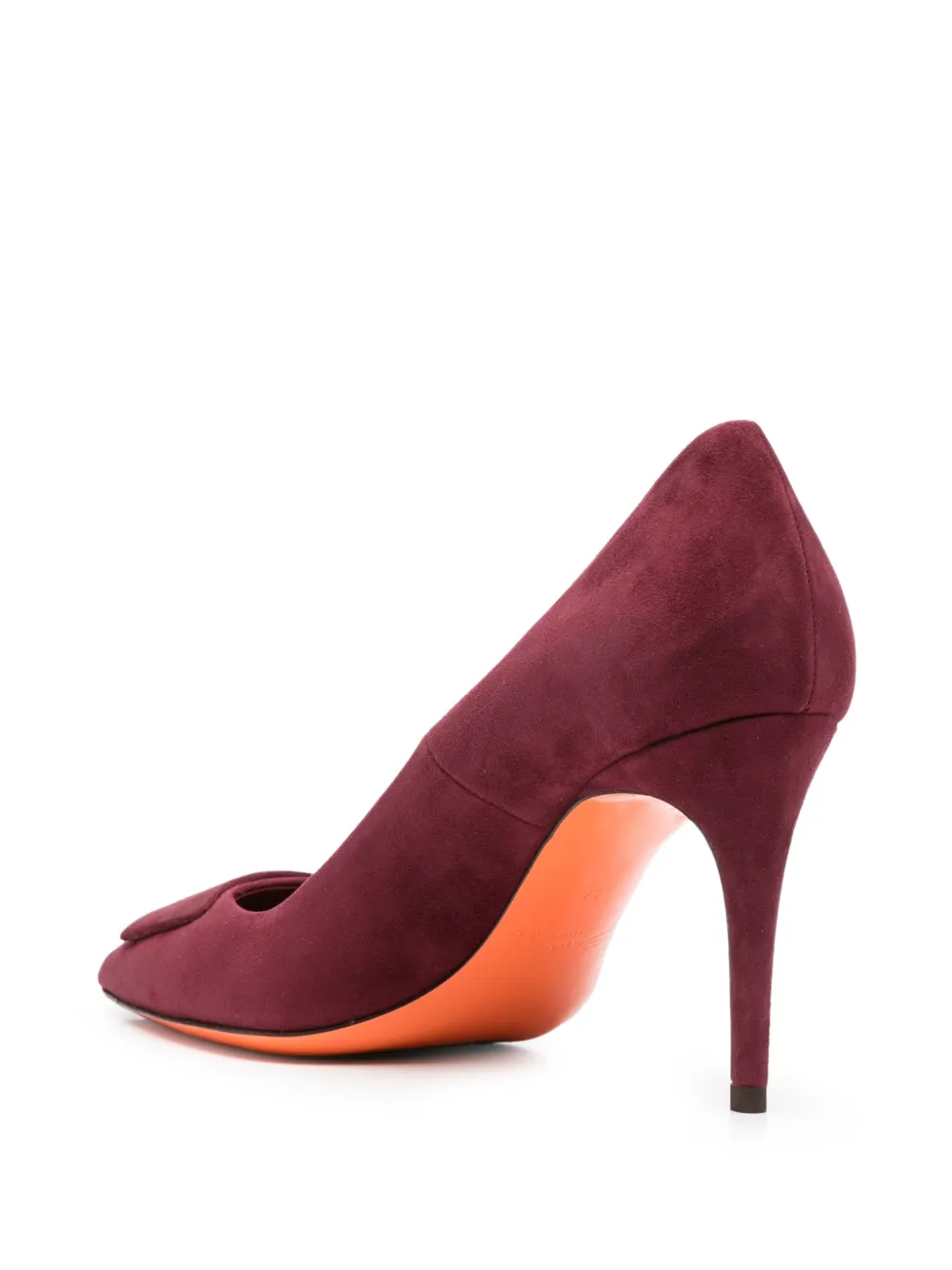 Santoni Pumps met puntige neus Rood