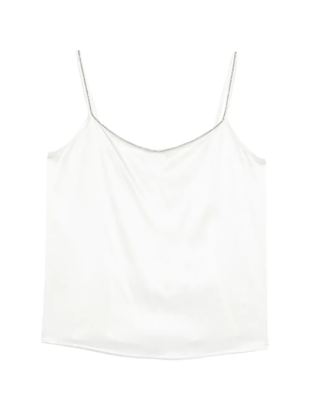 PANICALE beaded-strap top - White
