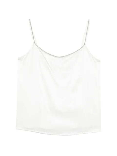 PANICALE top con correa de mostacillas