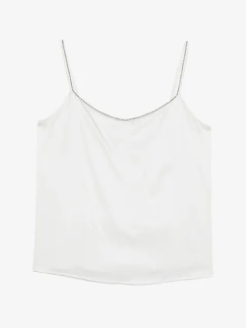 PANICALE beaded-strap top