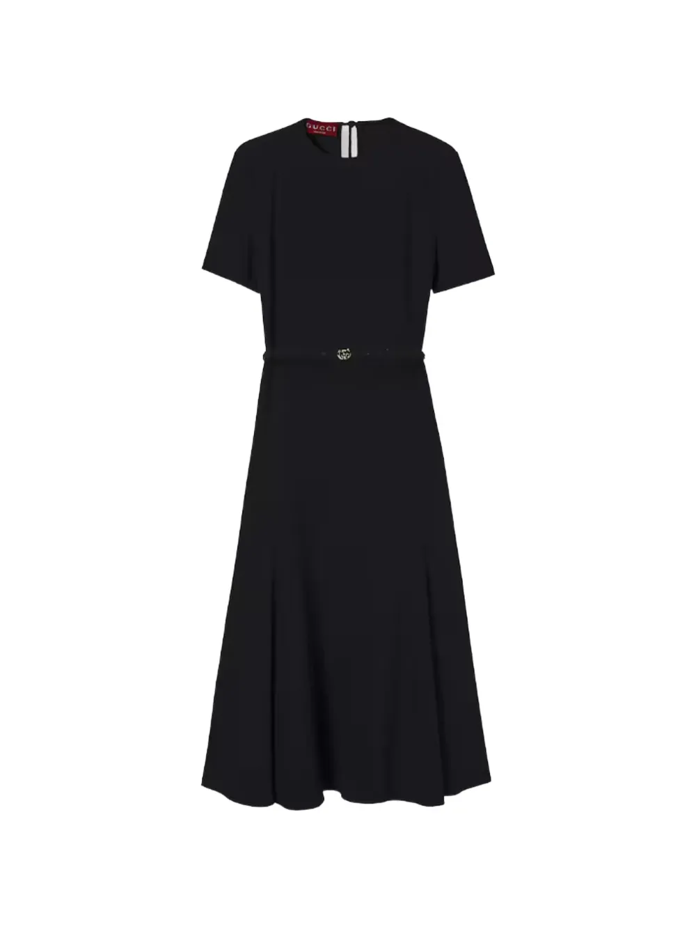Gucci G belt midi dress - Schwarz