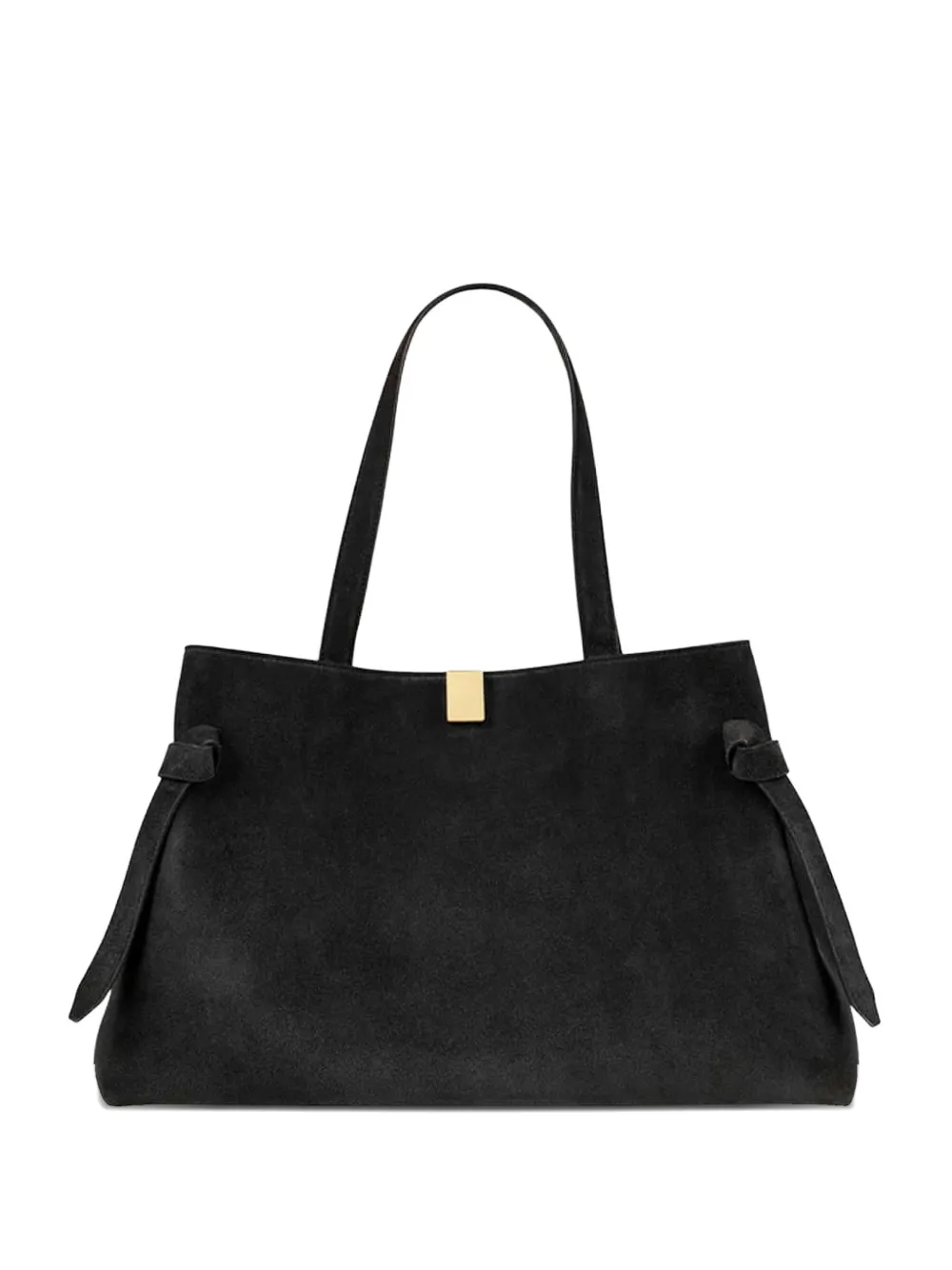 Yuzefi Gyoza knot-detail shoulder bag - Nero