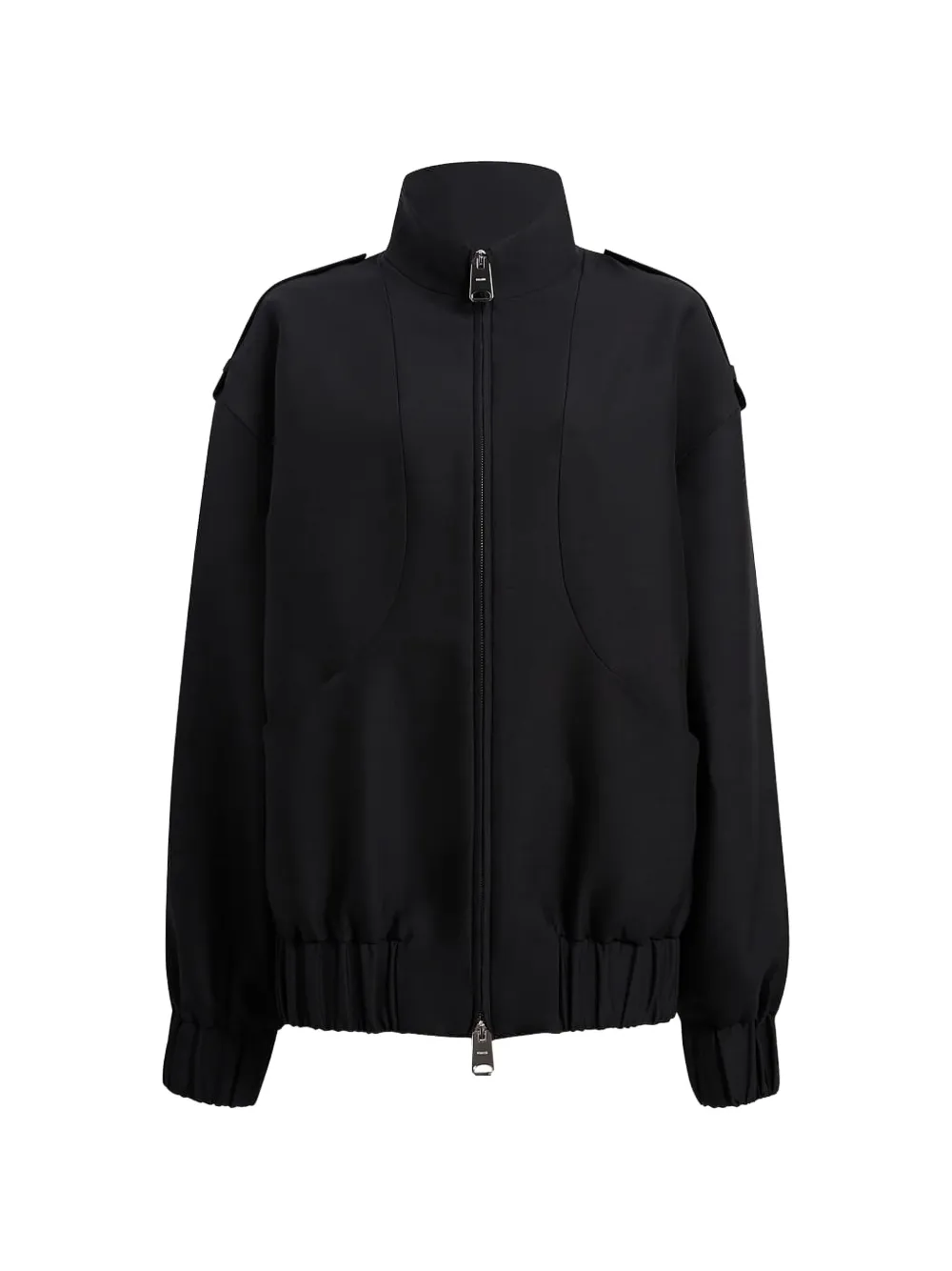 KHAITE Sigi zip high-neck bomber jacket - Nero