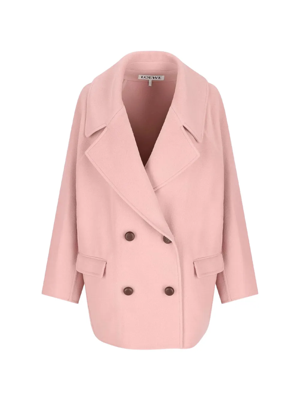 LOEWE double-breasted pocket coat - Rosa
