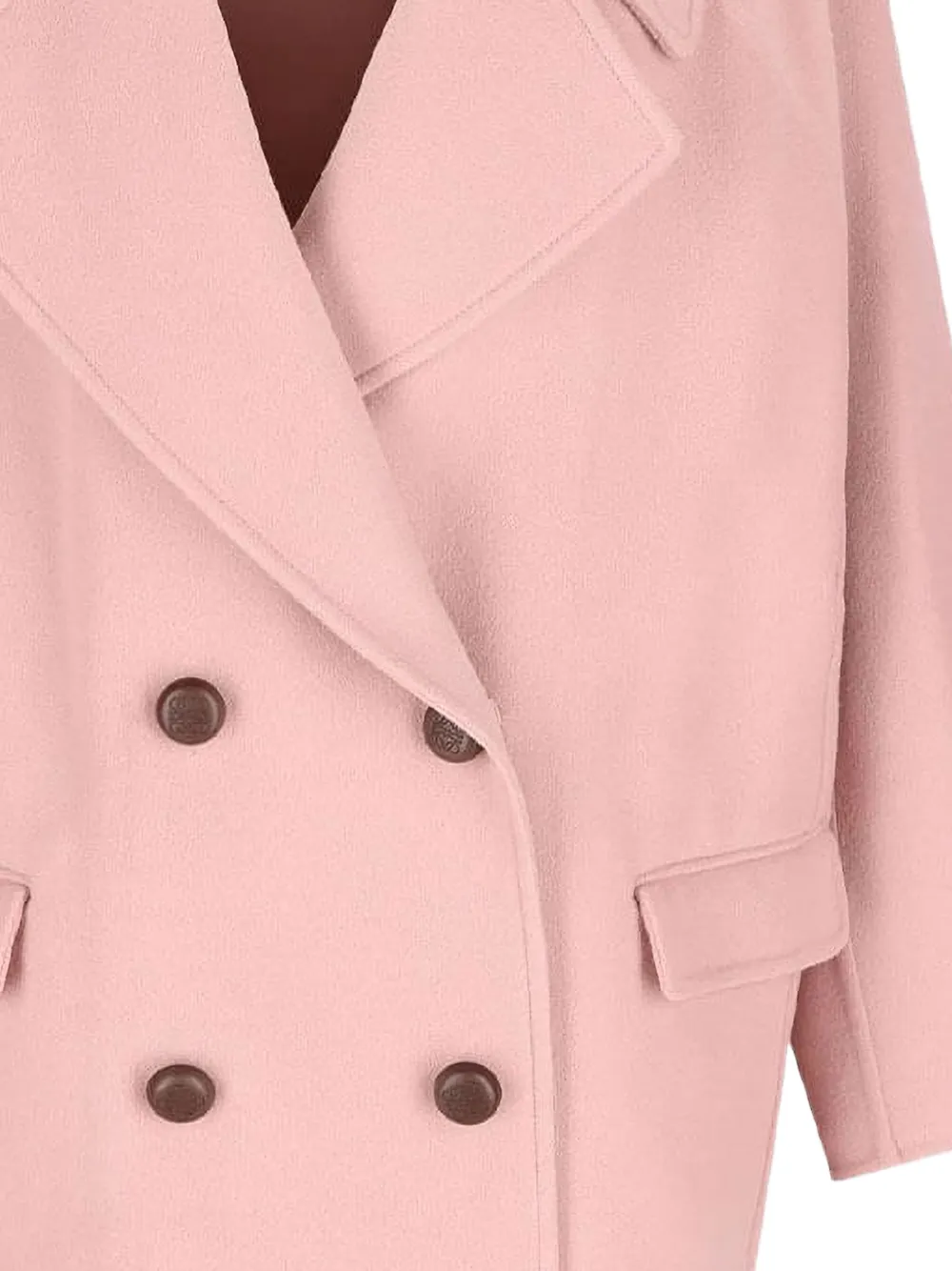  Loewe Double-breasted Pocket Coat - Pink 