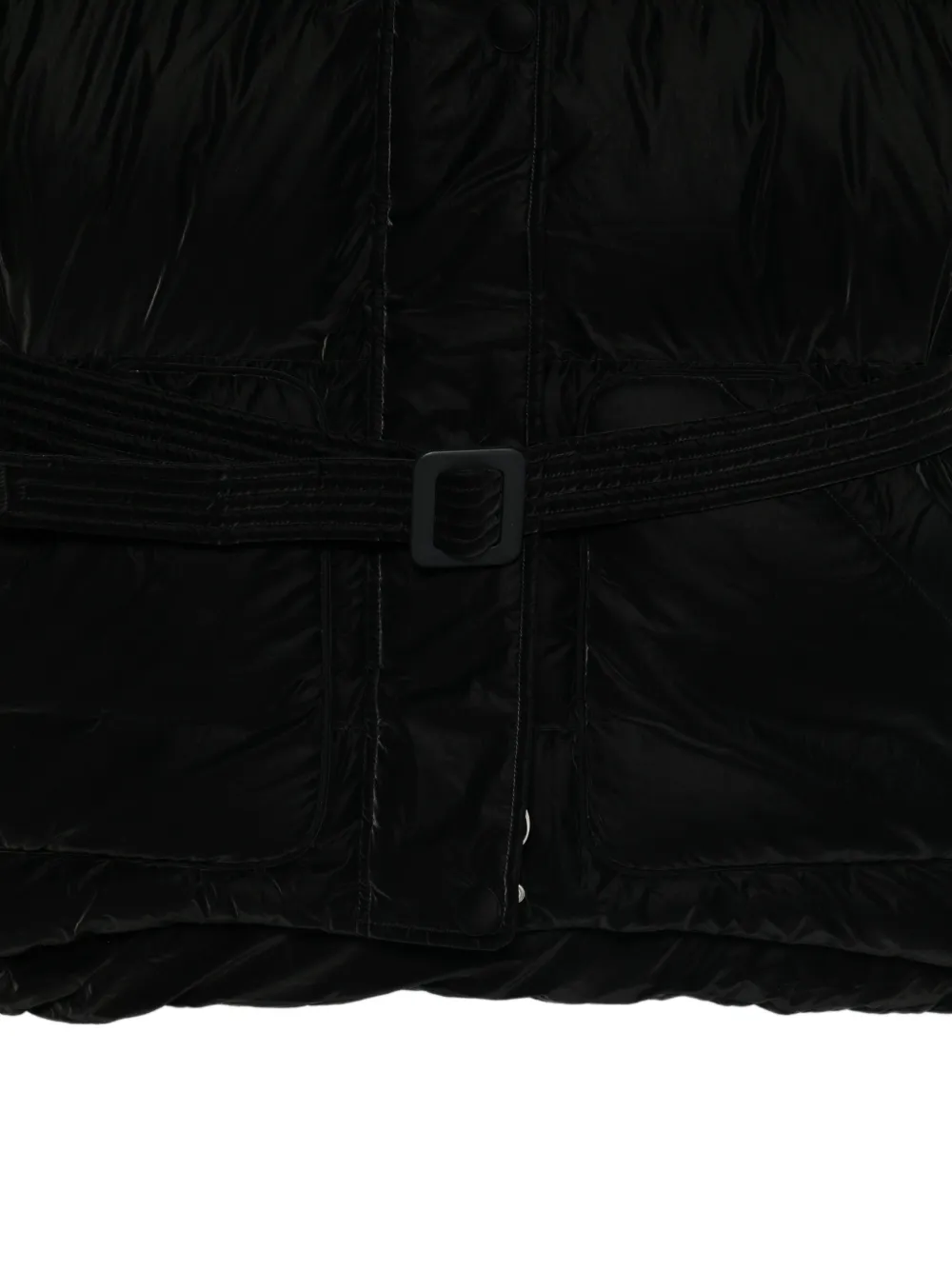  Ienki Ienki Belted Puffer Jacket - Black 