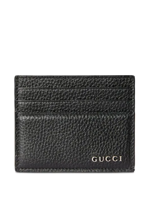 Gucci logo leather cardholder