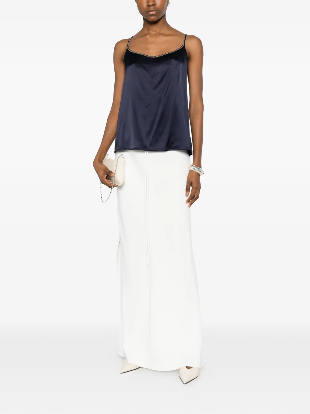  Panicale Spaghetti-strap Top - Blue 