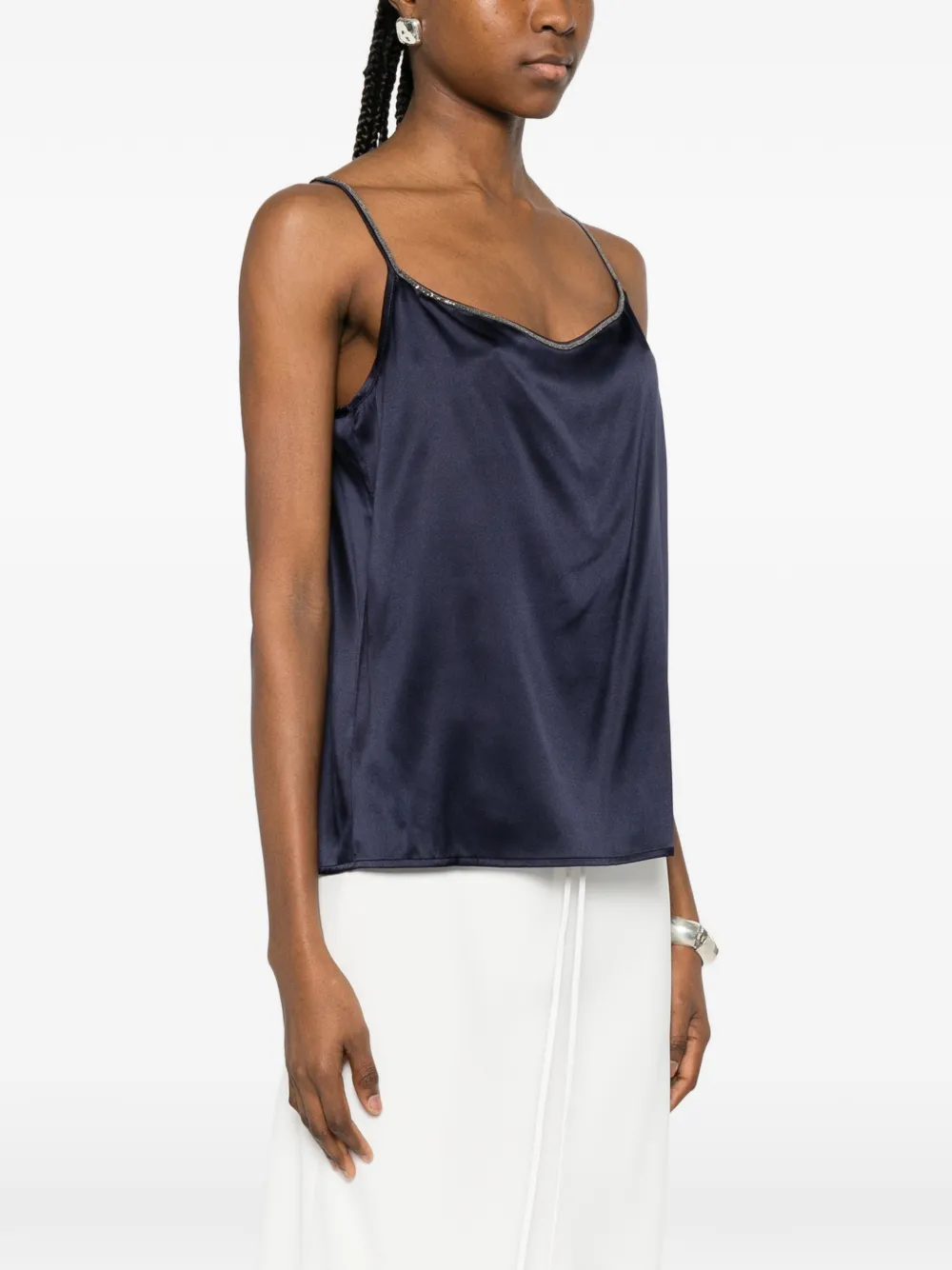  Panicale Spaghetti-strap Top - Blue 