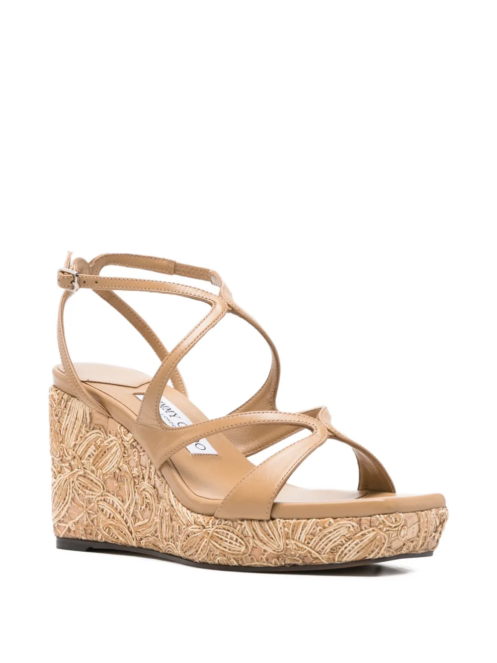 Jimmy Choo Ayla sandalen met bandjes Beige