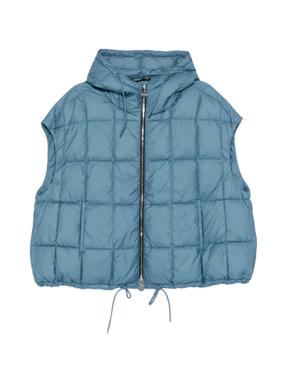 Ienki Ienki Arco Hooded Quilted Gilet In Blue