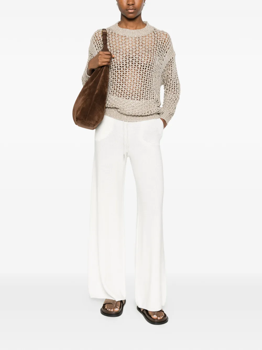  Panicale Open-knit Sweater - Neutrals 