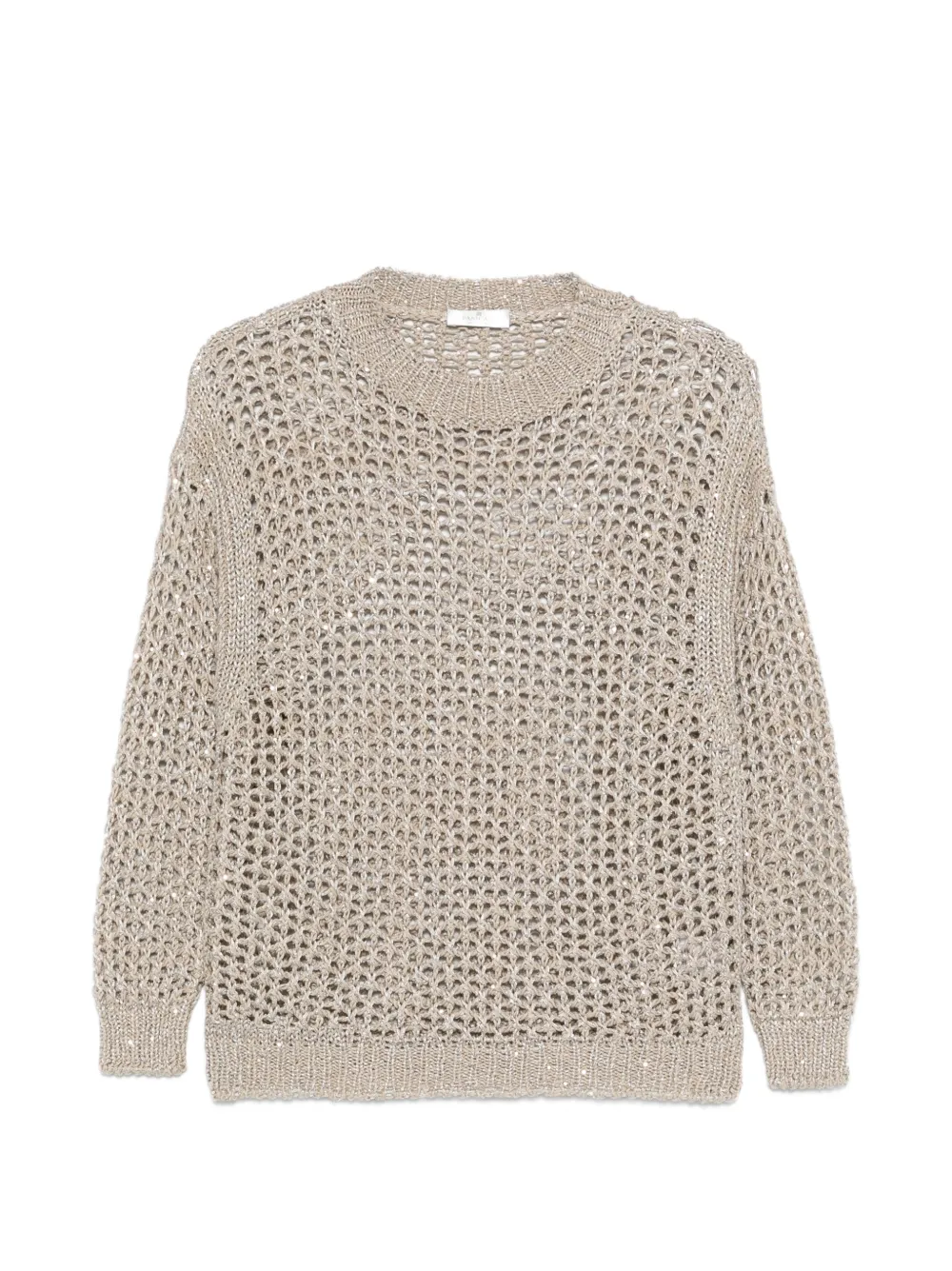 PANICALE open-knit sweater - Toni neutri