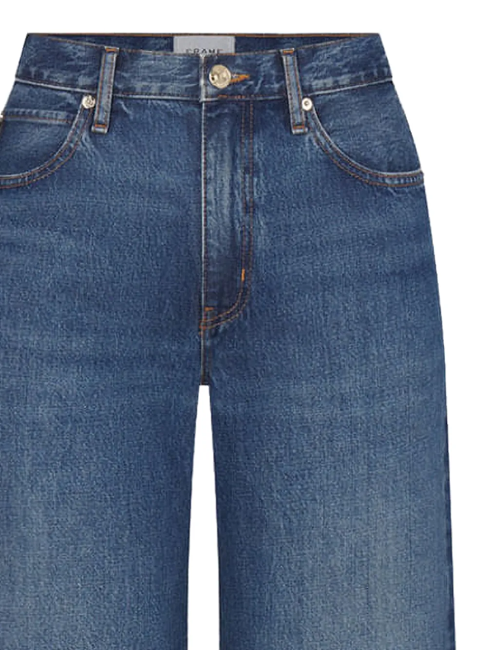 FRAME Stroll jeans met wijde pijpen Blauw