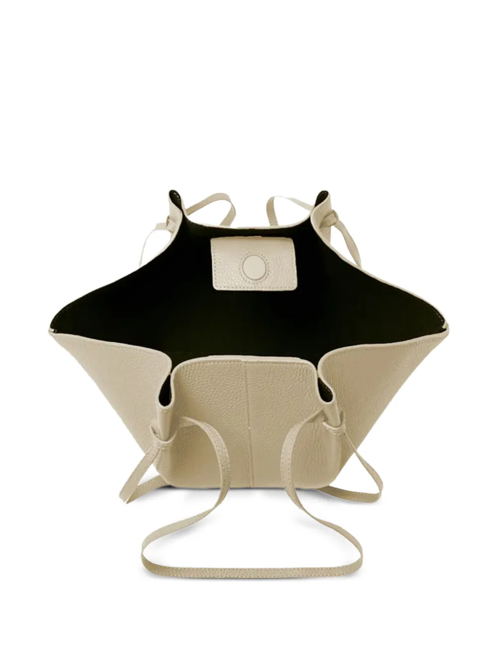Yuzefi Mochi grote schoudertas met bewerkte afwerking Beige