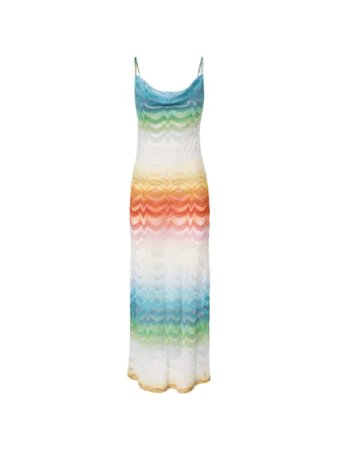 Missoni vestido de playa con cuello desbocado