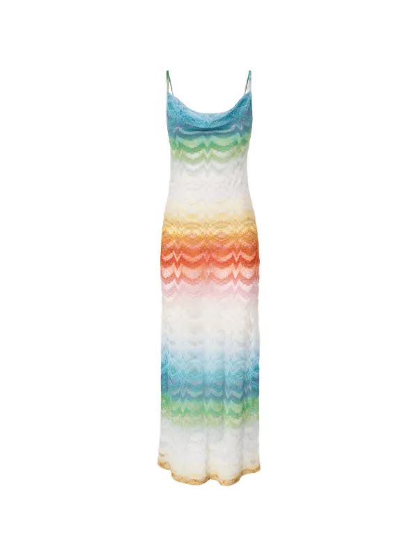 Missoni cowl-neck Beach Dress | White | FARFETCH