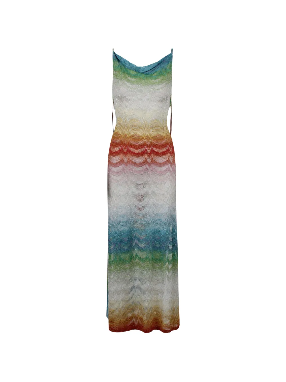 Missoni cowl-neck beach dress - Bianco