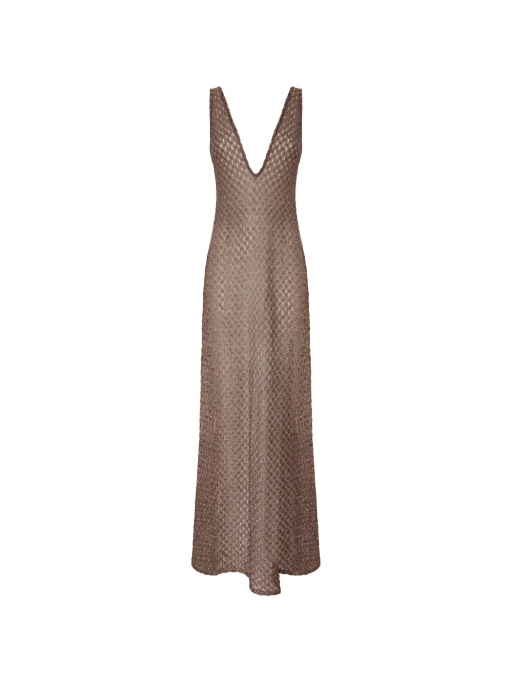 Missoni V-neck dress - Brown