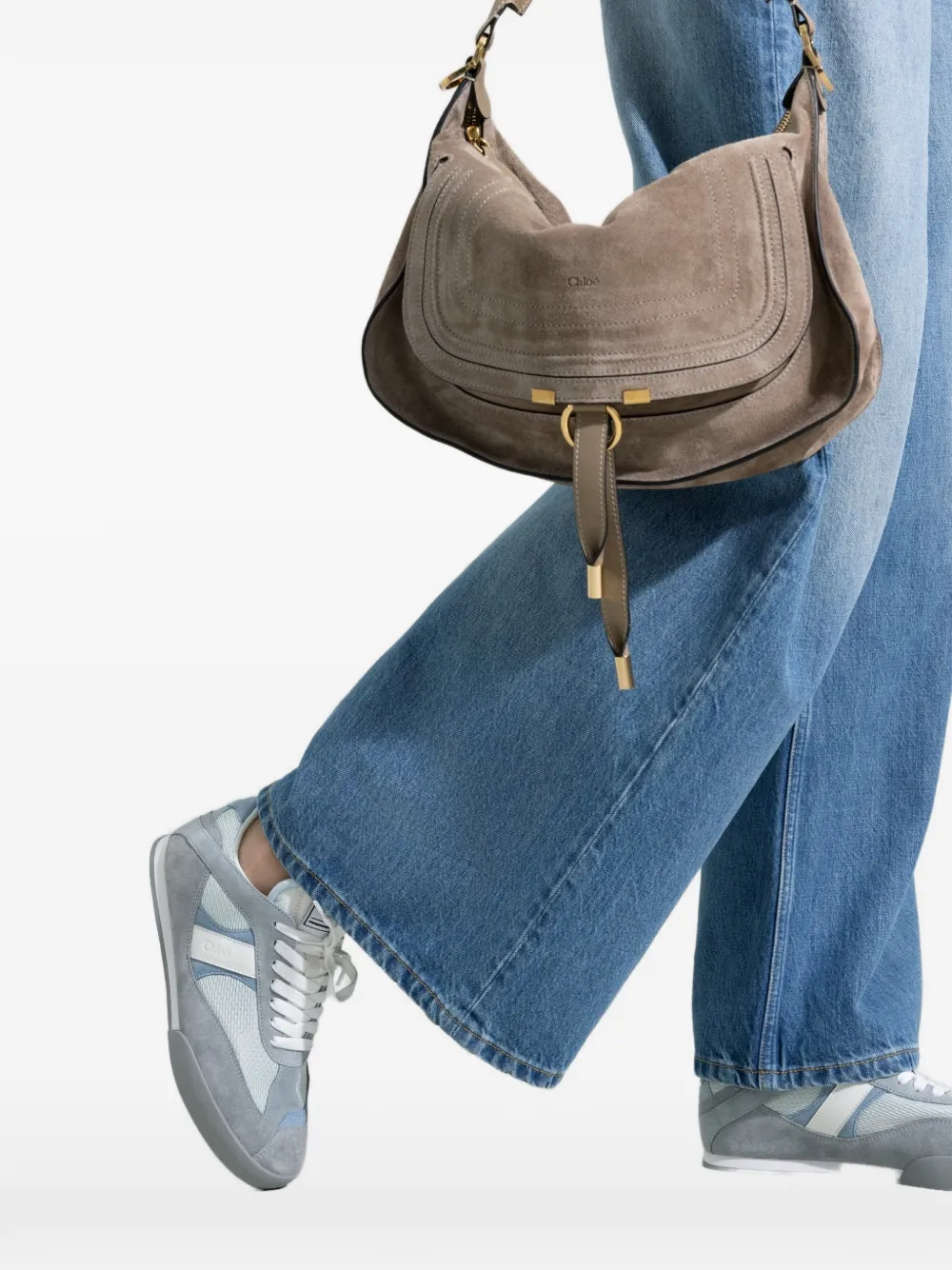 Chloé Sneakers met ronde neus Grijs