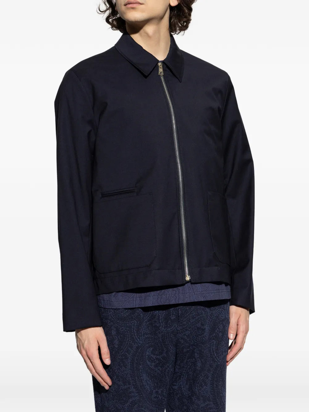  Paul Smith Zip-fastening Jacket - Blue 