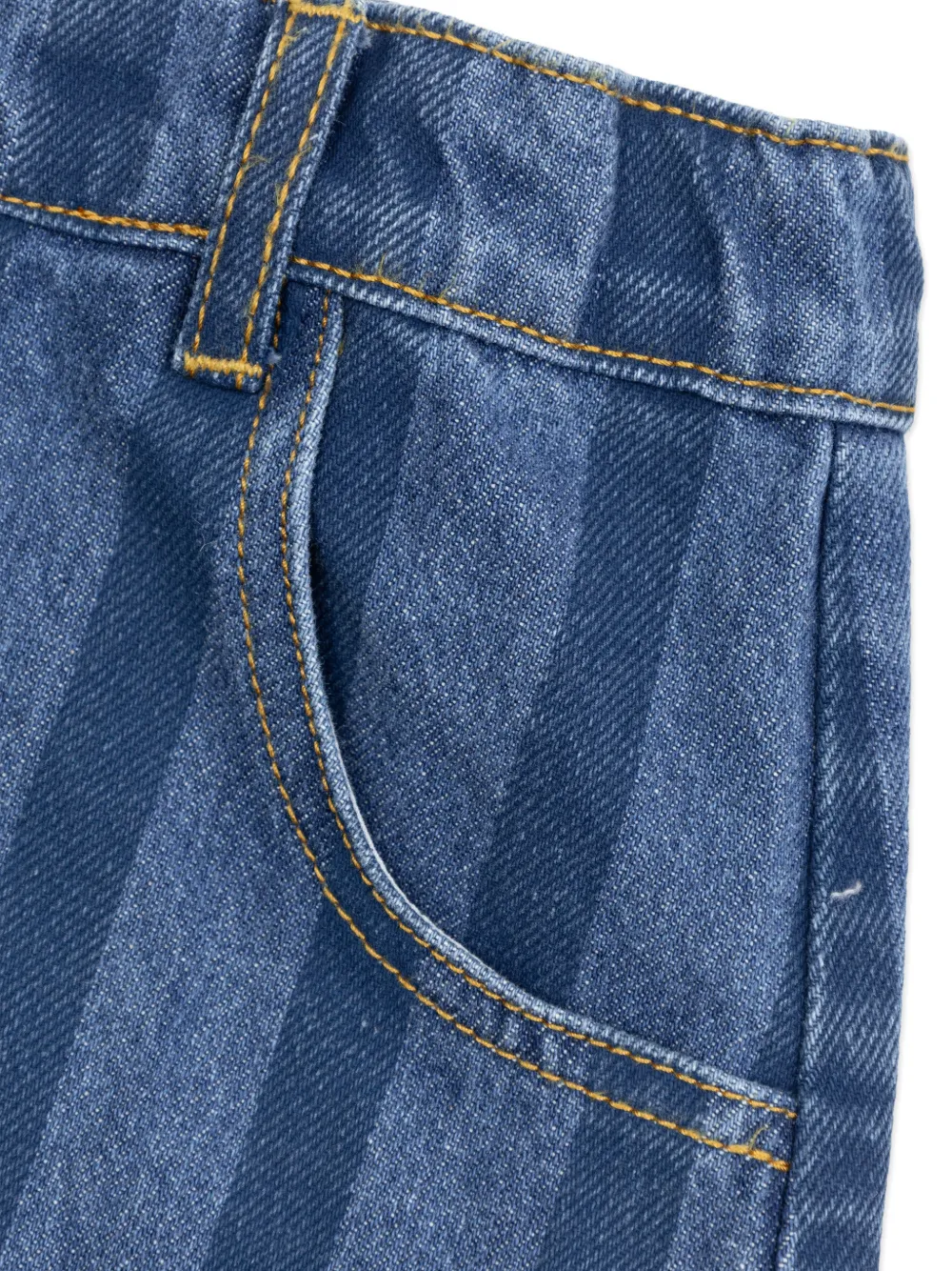 Bobo Choses Gestreepte rok van spijkerstof Blauw