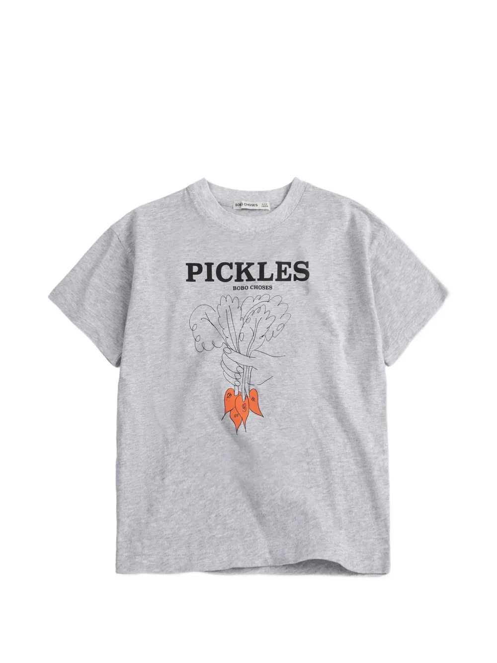 Bobo Choses Bunch of Vegetables print T-shirt - Grigio