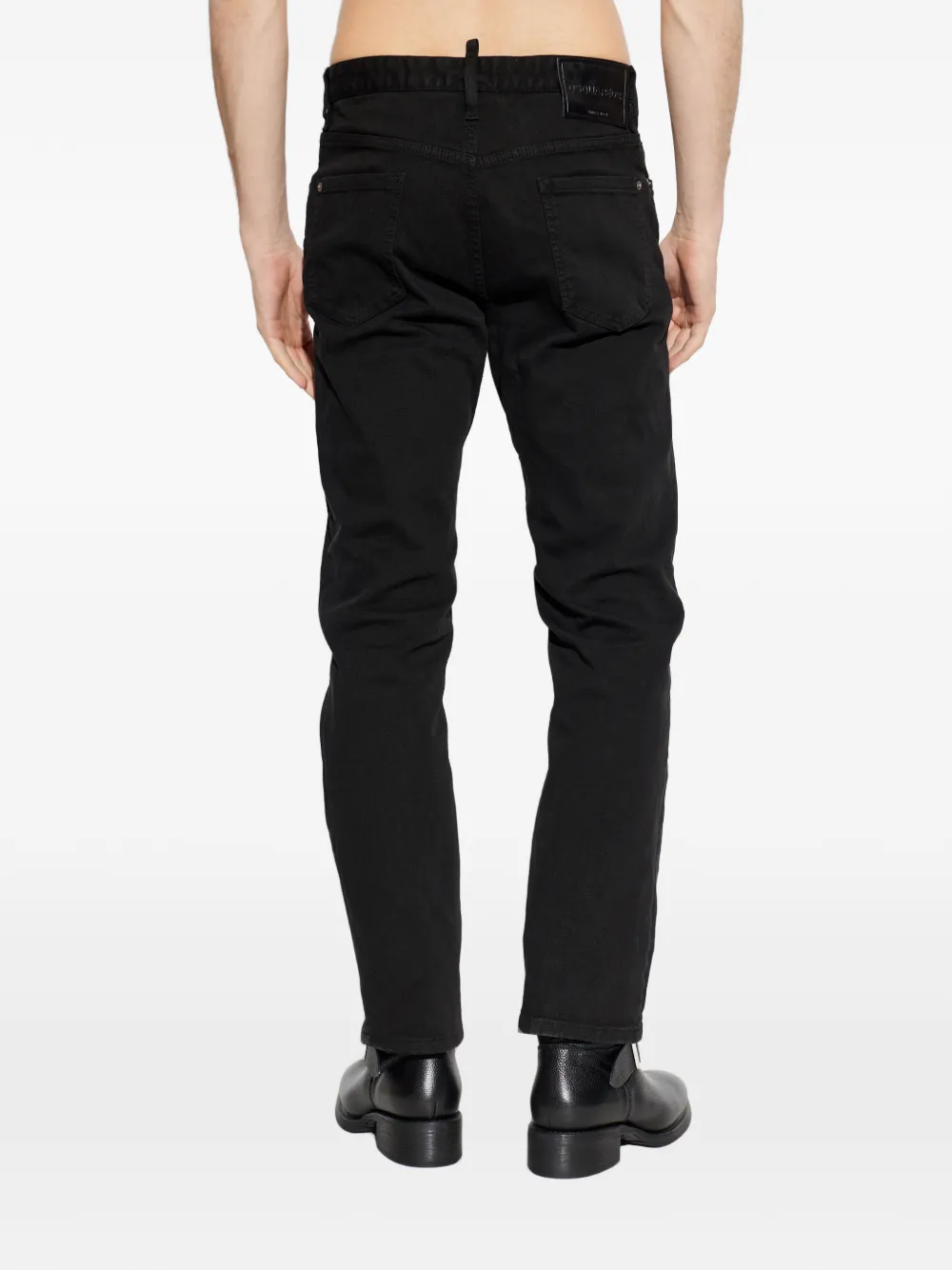 DSQUARED2 Jeans met logodetail Zwart