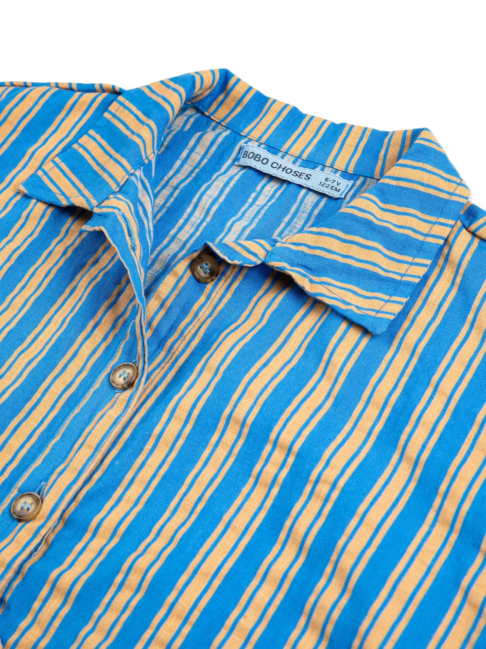 Bobo Choses Gestreept shirt met zak Blauw