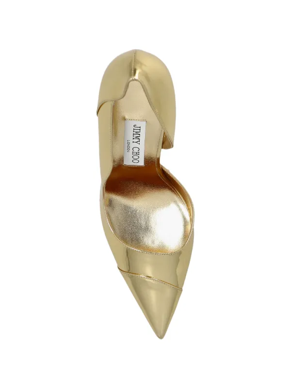 Jimmy Choo Brigitte pointed-toe Pumps | Gold | FARFETCH